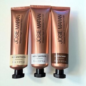 New and Sealed Josie Maran Whipped Argan Oil Intensive Hand Cream Trio 3 Scents
